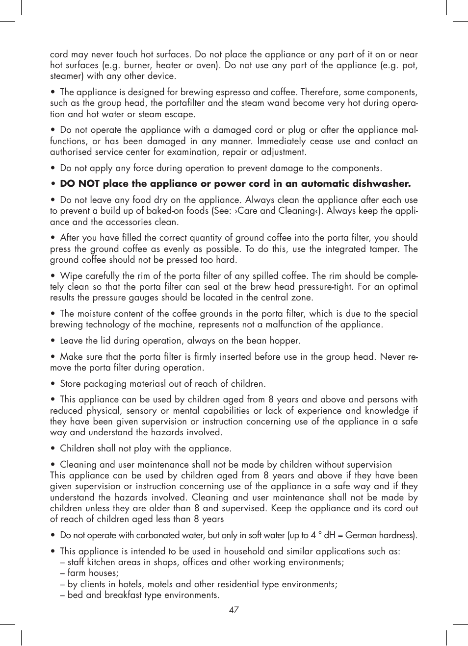 Gastroback 42612 Design Espresso Machine Advanced Pro G User Manual | Page 9 / 38