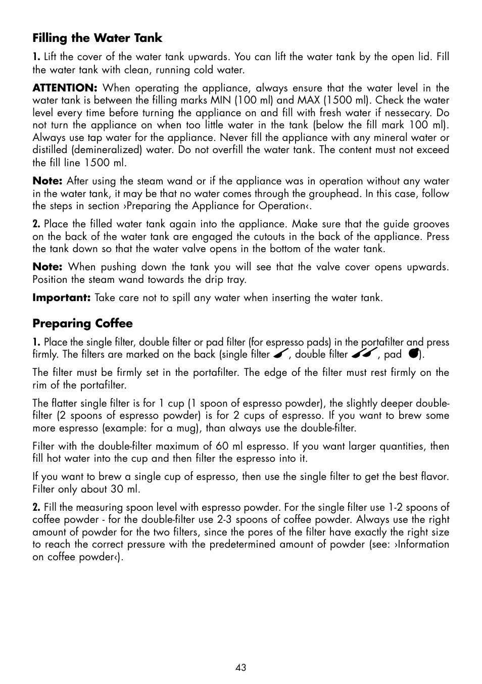 Gastroback 42606 Design Espresso Plus User Manual | Page 13 / 30