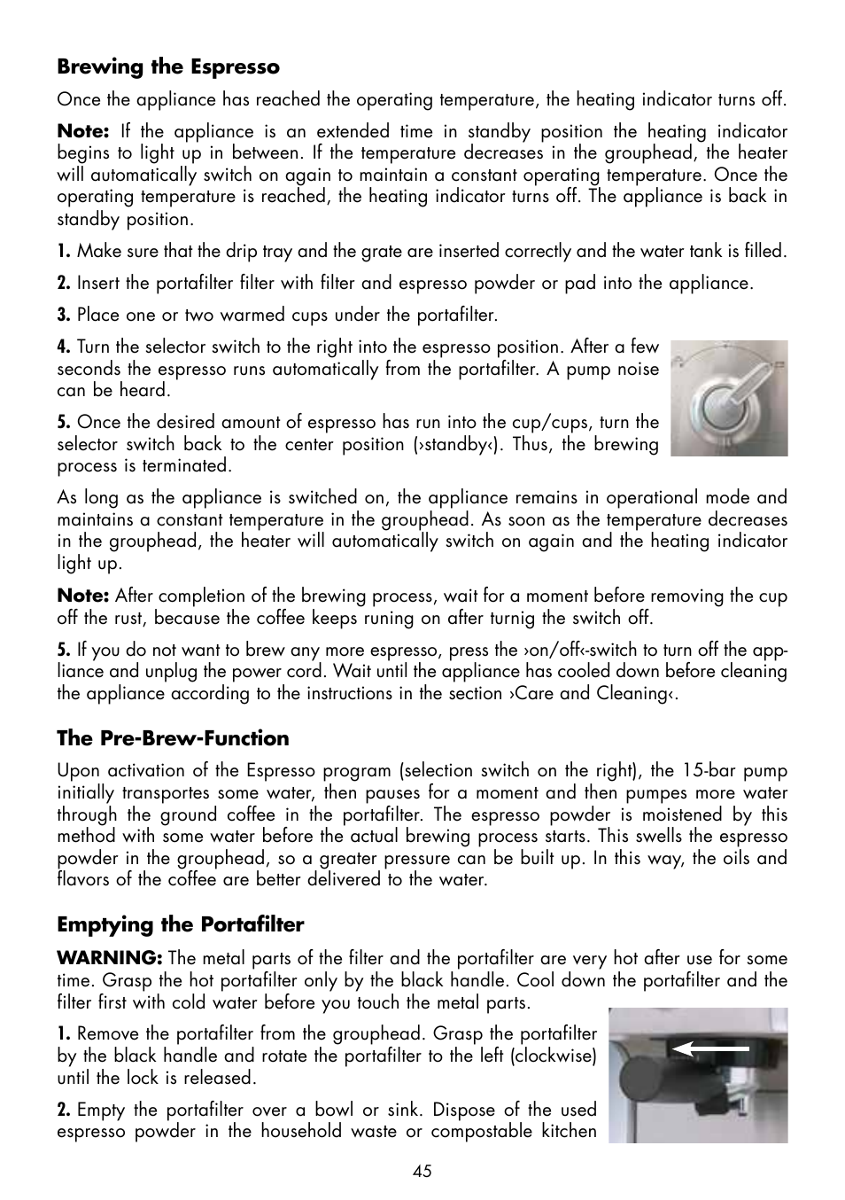 Gastroback 42606 Design Espresso Plus User Manual | Page 15 / 30