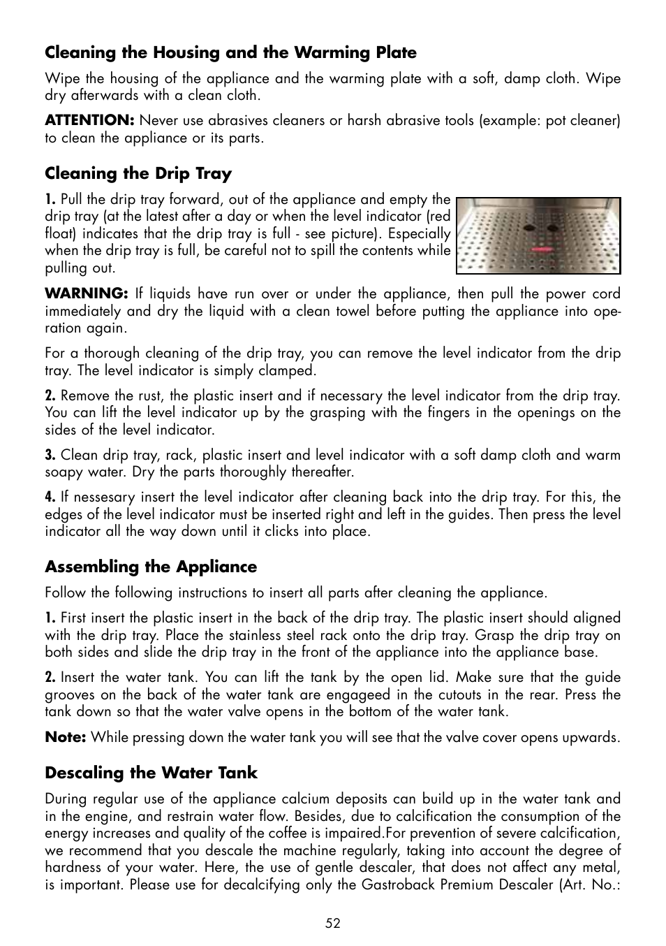 Gastroback 42606 Design Espresso Plus User Manual | Page 22 / 30