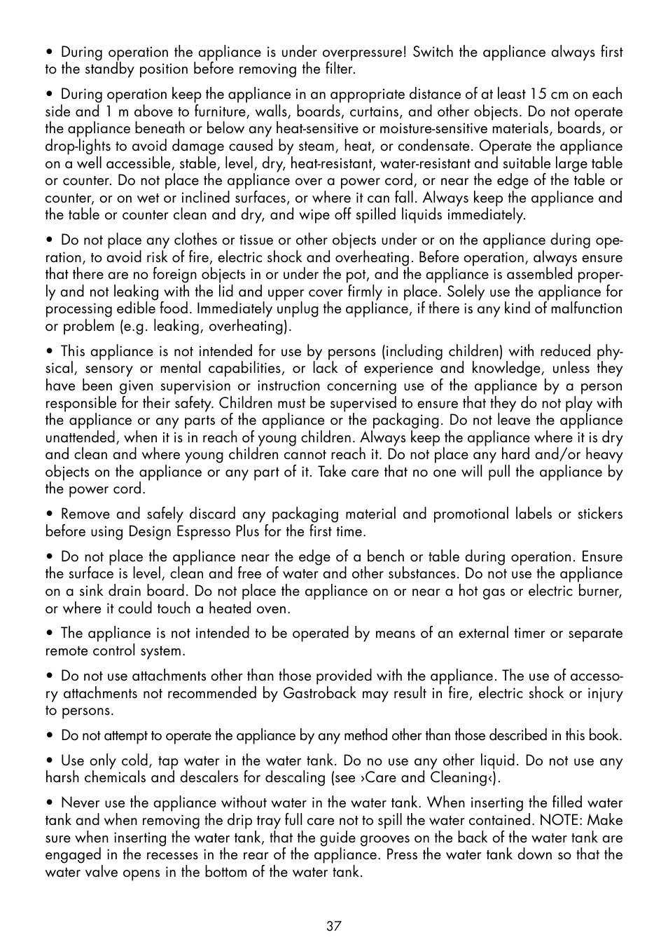 Gastroback 42606 Design Espresso Plus User Manual | Page 7 / 30