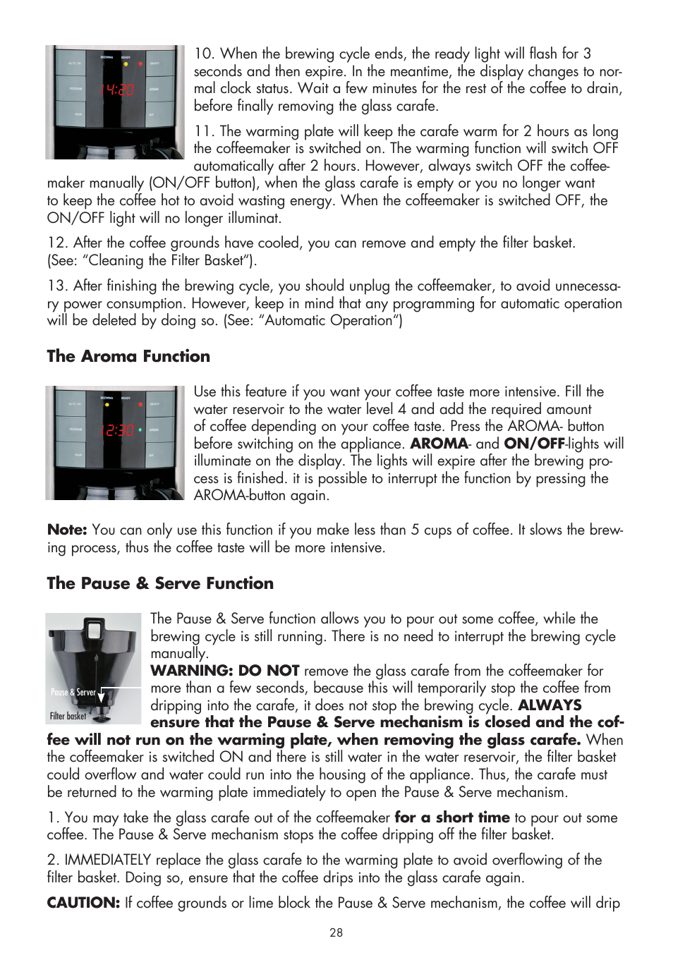 Gastroback 42703 Design Coffee Aroma Plus User Manual | Page 10 / 18