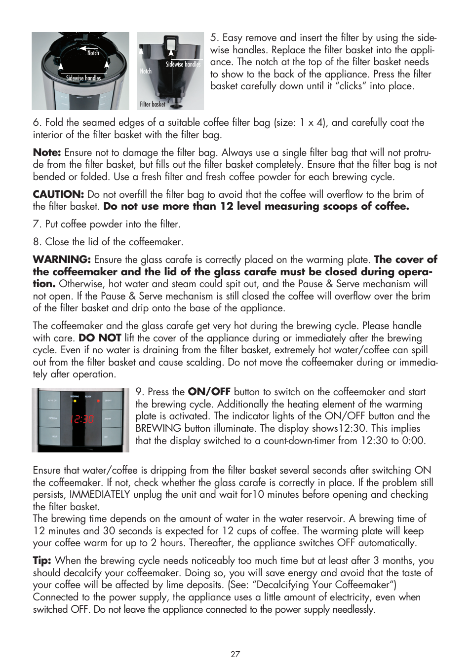 Gastroback 42703 Design Coffee Aroma Plus User Manual | Page 9 / 18