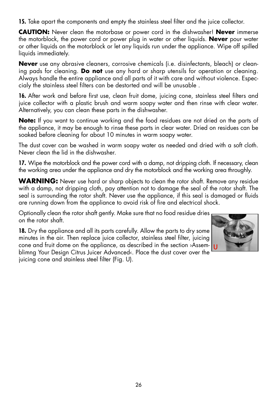 Gastroback 41124 Electric Citrus Juicer User Manual | Page 12 / 14