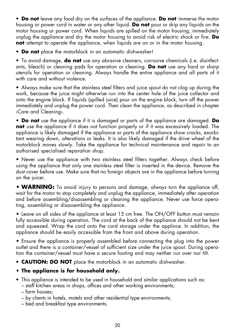 Gastroback 41124 Electric Citrus Juicer User Manual | Page 6 / 14