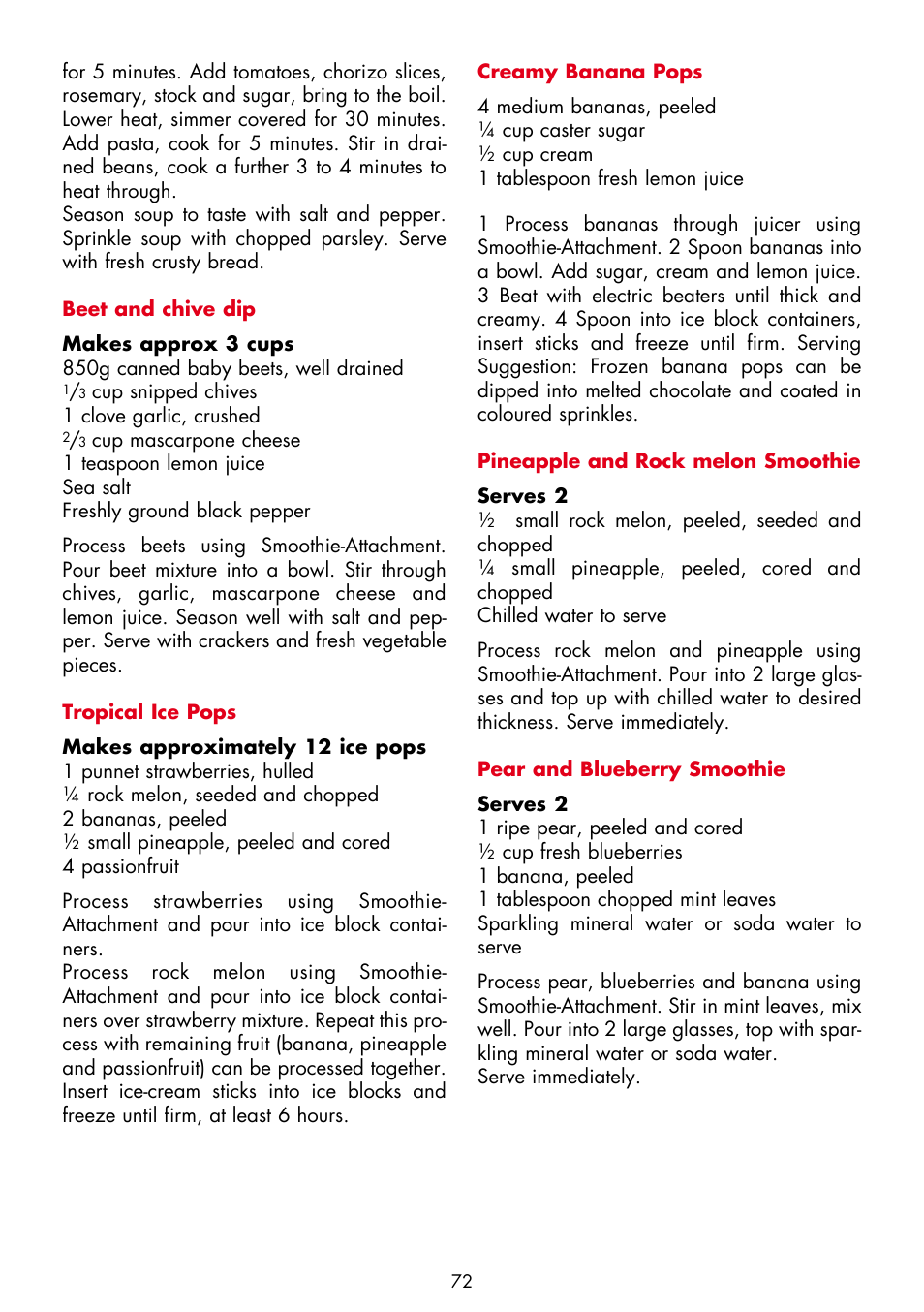 Gastroback 40138 Design Multi Juicer Digital - Smoothie User Manual | Page 34 / 36