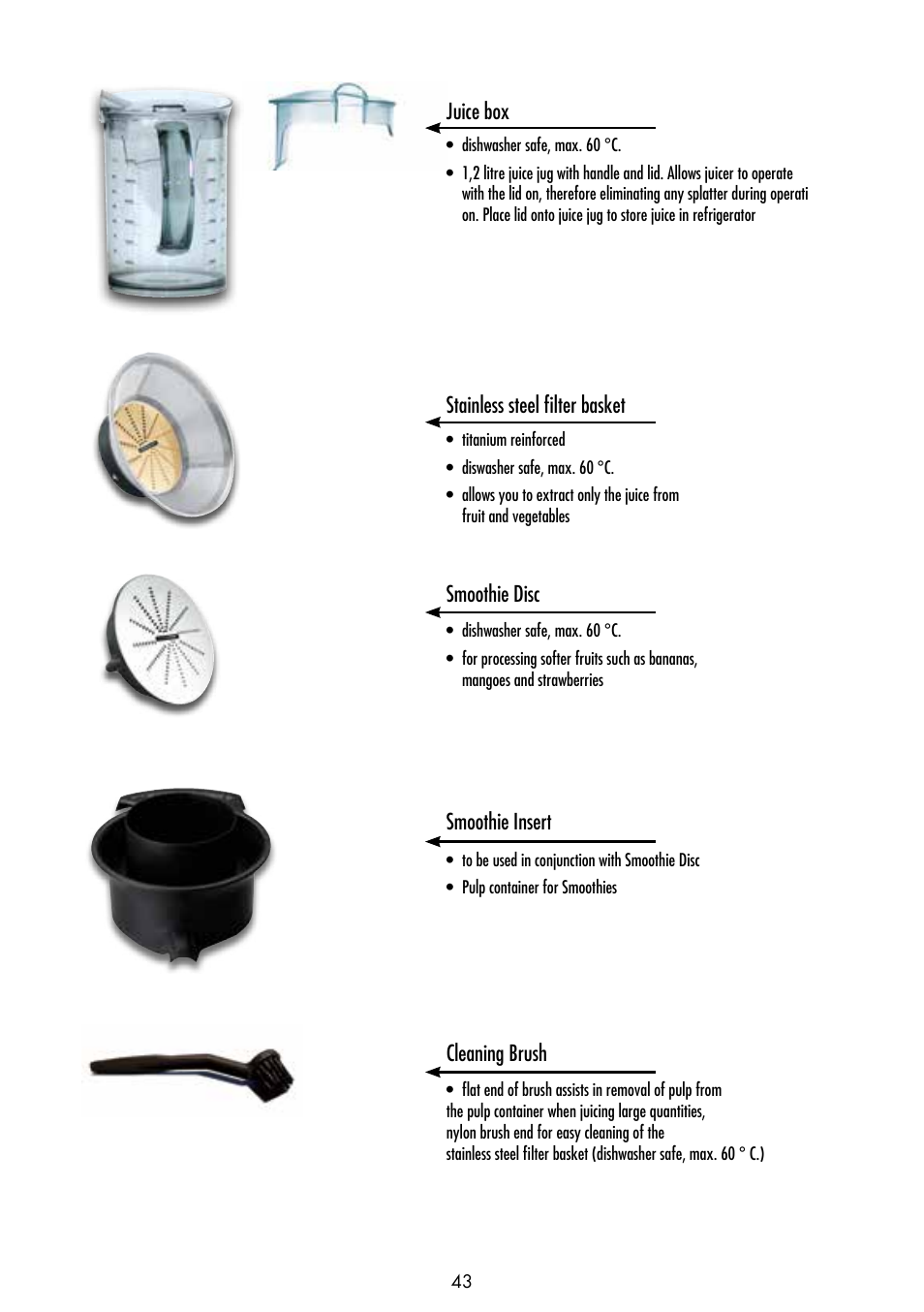 Gastroback 40138 Design Multi Juicer Digital - Smoothie User Manual | Page 5 / 36