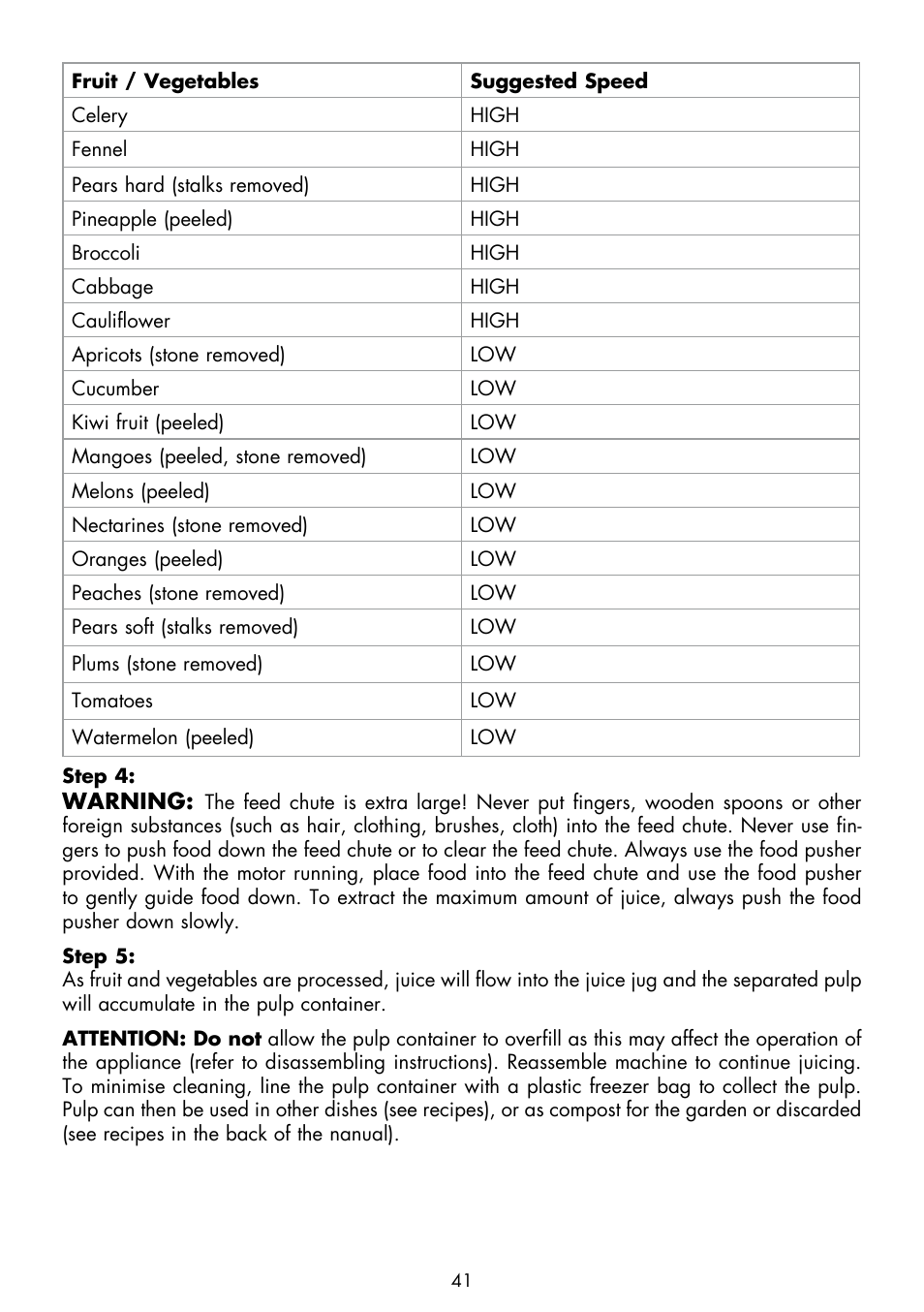 Gastroback 40133 Design Juicer Advanced Pro User Manual | Page 11 / 26