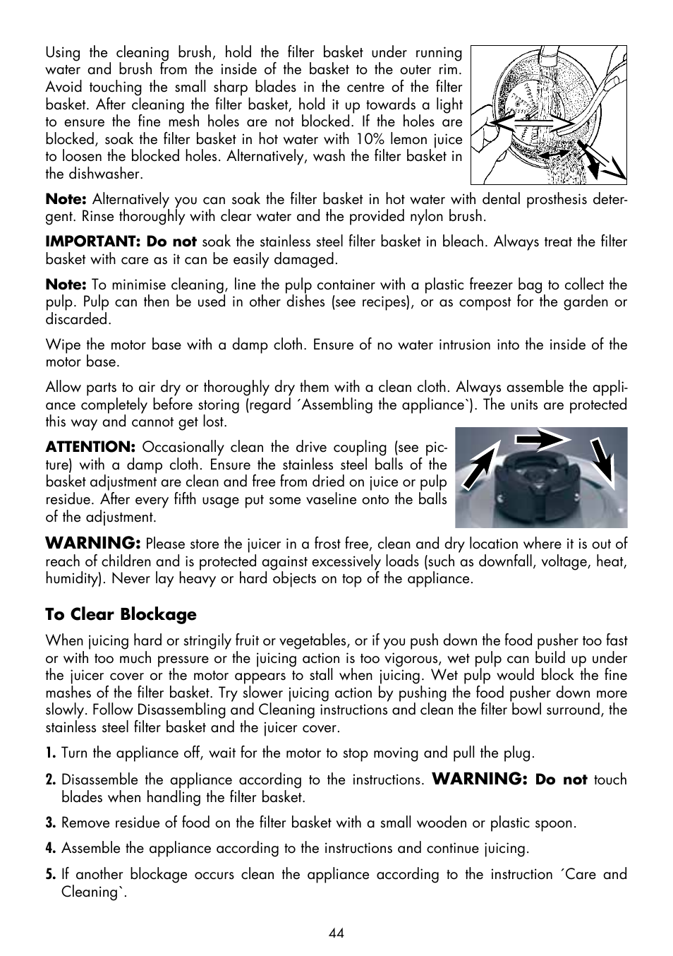 Gastroback 40133 Design Juicer Advanced Pro User Manual | Page 14 / 26