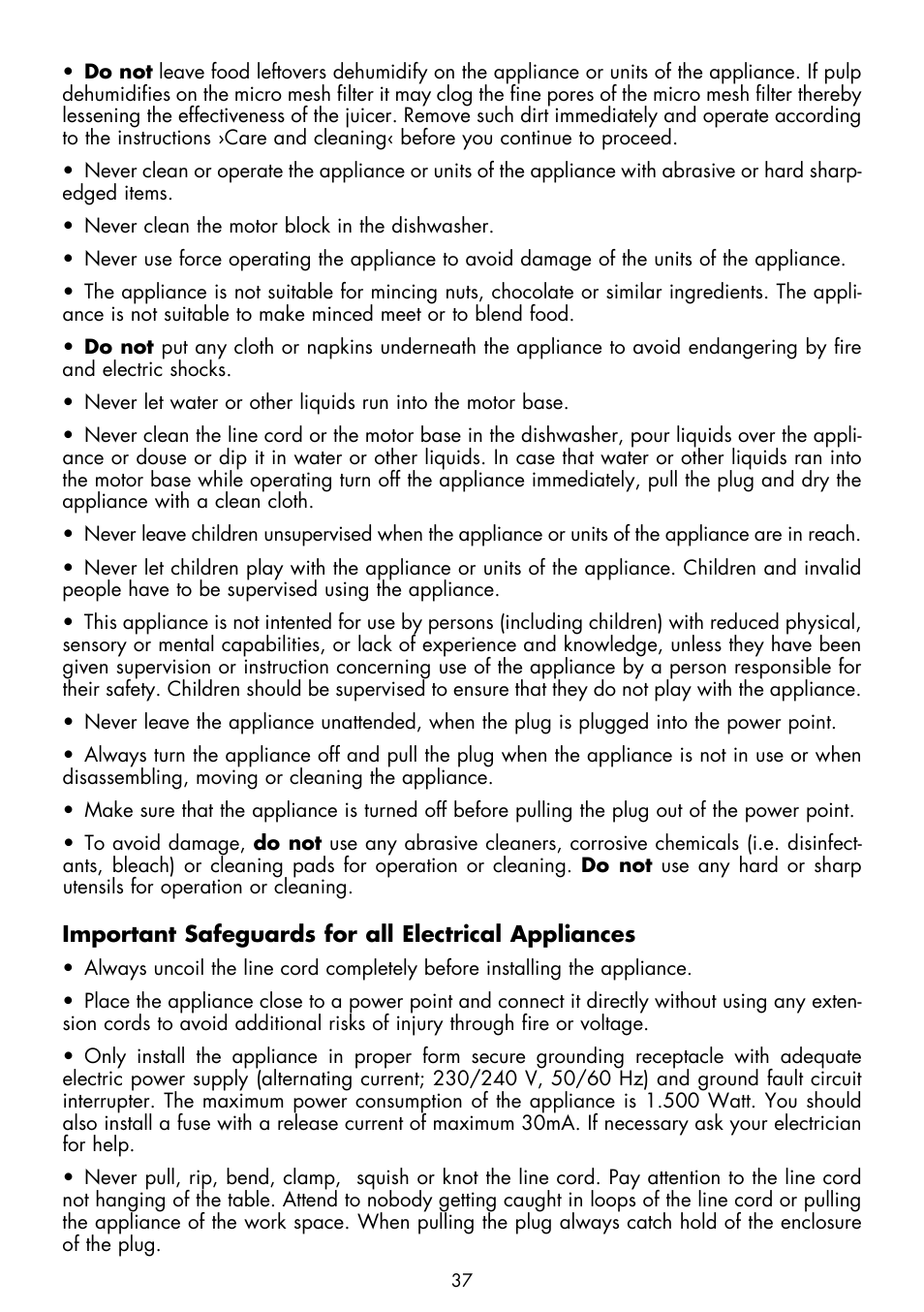Gastroback 40133 Design Juicer Advanced Pro User Manual | Page 7 / 26