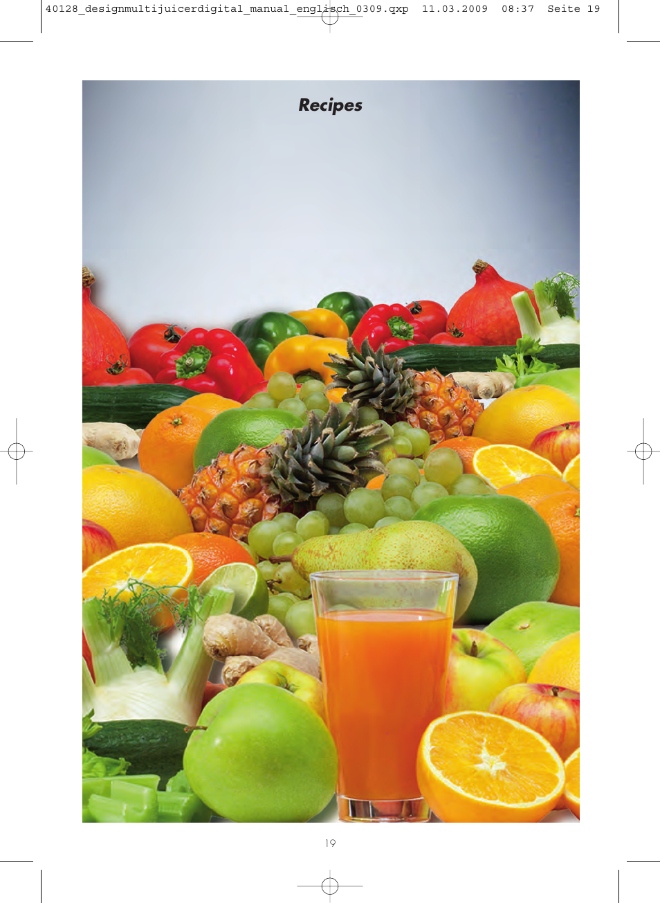 Recipes | Gastroback 40128 Design Multi Juicer Digital User Manual | Page 19 / 32