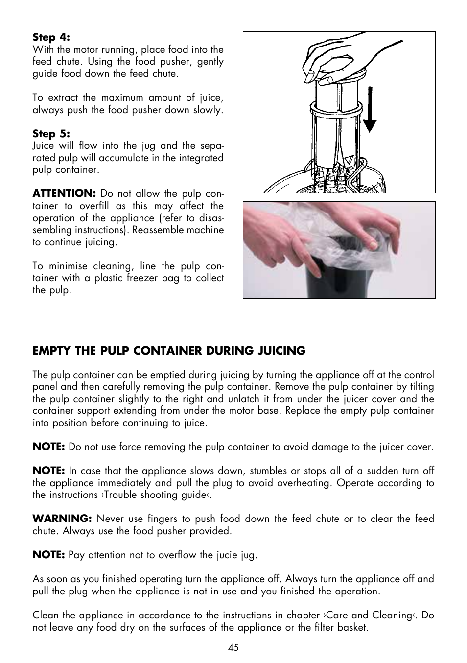 Gastroback 40126 Design Juicer Pro User Manual | Page 13 / 32