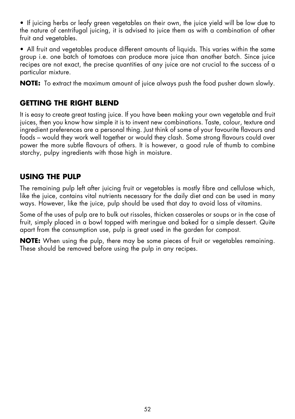 Gastroback 40126 Design Juicer Pro User Manual | Page 20 / 32