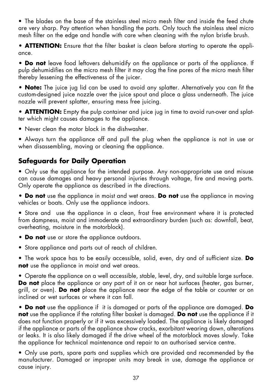 Gastroback 40126 Design Juicer Pro User Manual | Page 5 / 32