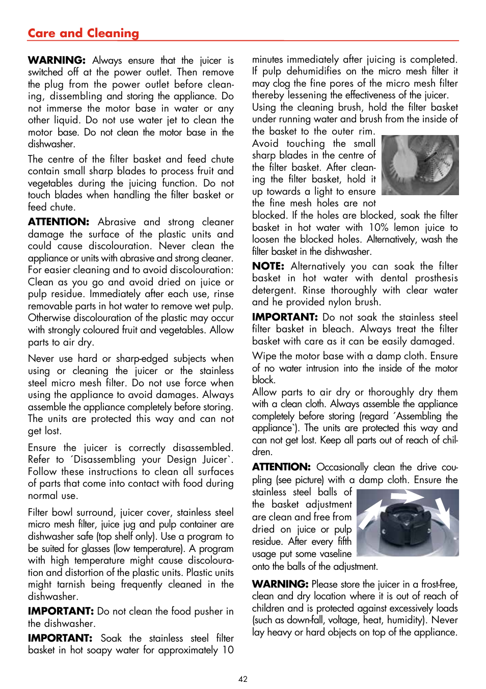 Gastroback 40123 Design Juicer User Manual | Page 12 / 26