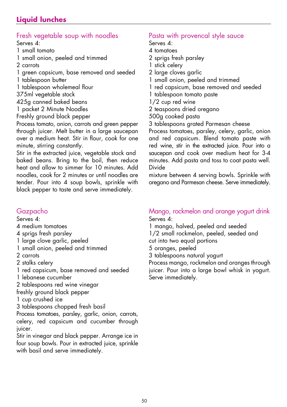 Gastroback 40123 Design Juicer User Manual | Page 20 / 26