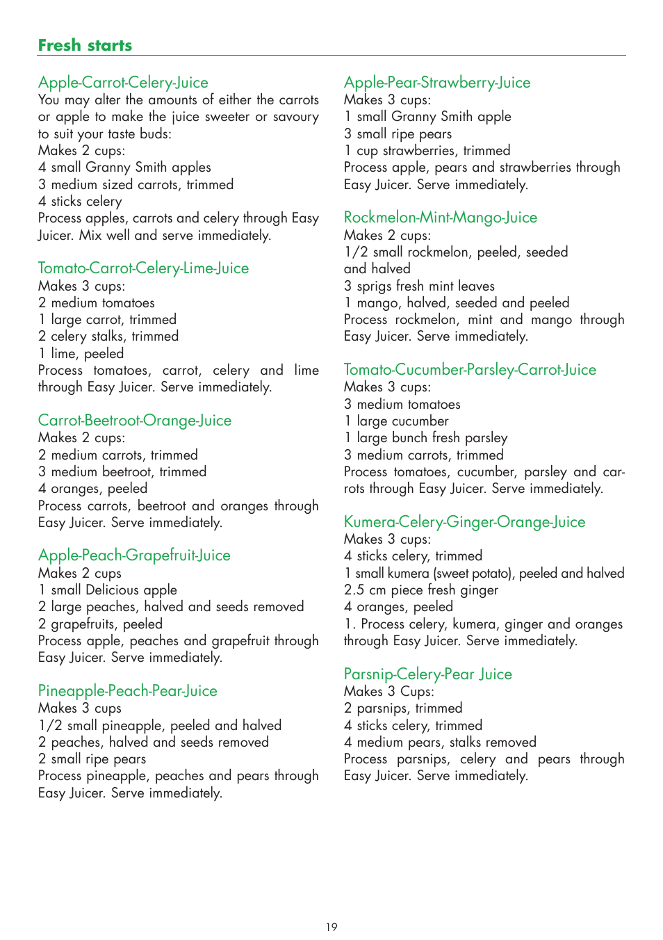 Gastroback 40118 Easy Juicer User Manual | Page 19 / 28