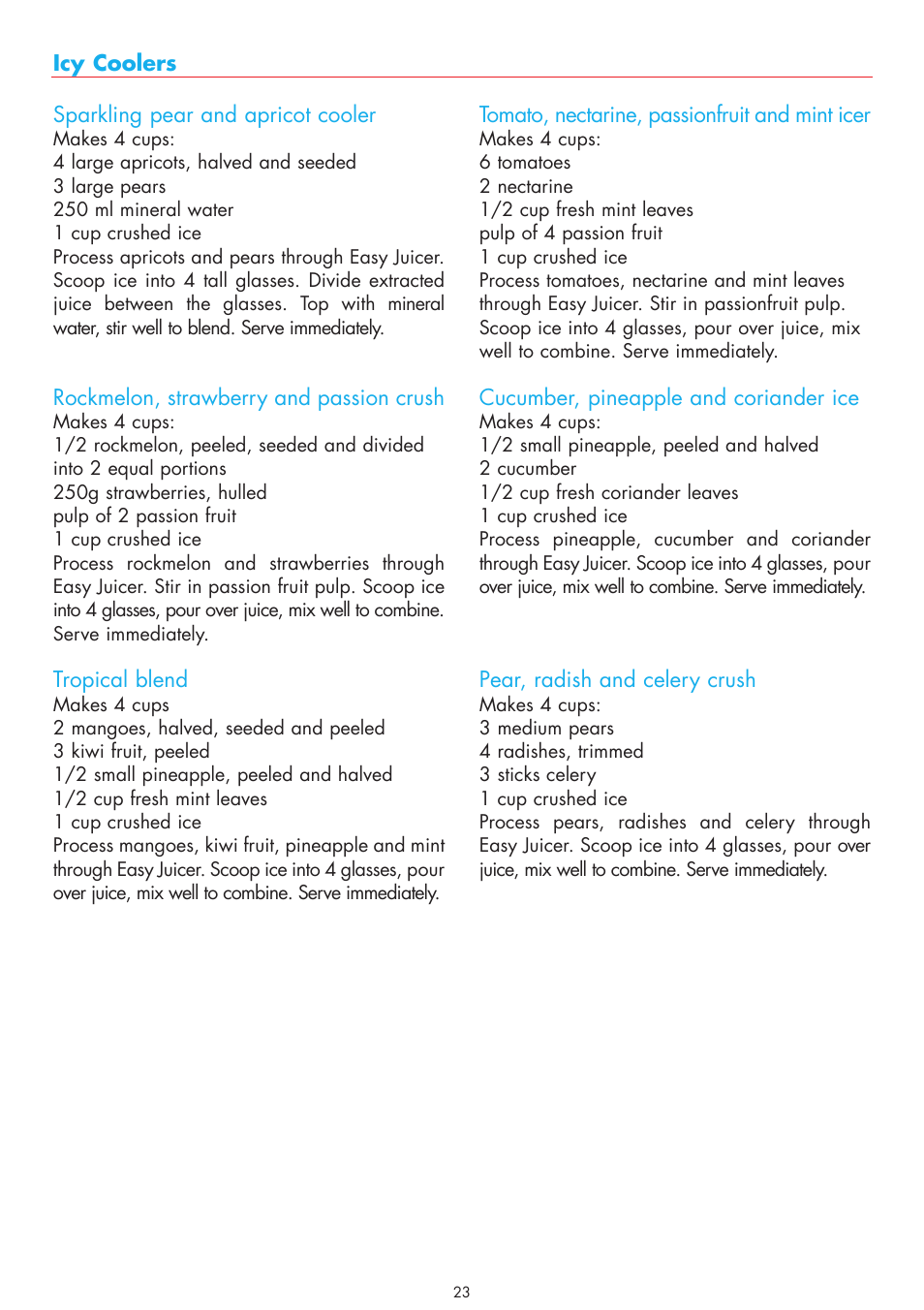 Gastroback 40118 Easy Juicer User Manual | Page 23 / 28