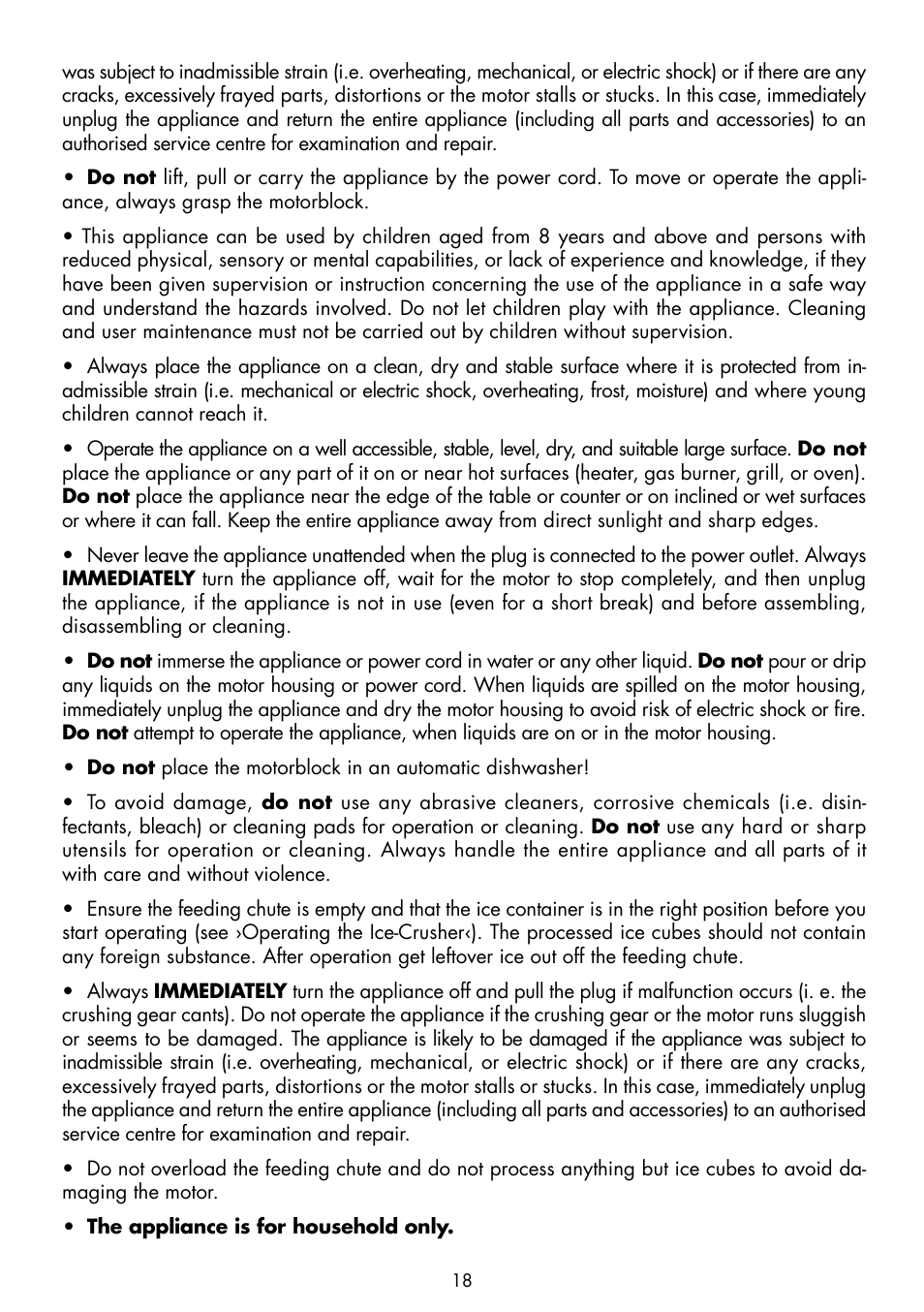 Gastroback 41127 Electrical Ice Crusher User Manual | Page 6 / 12