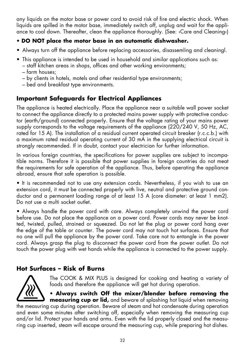 Gastroback 41020 Cook & Mix Plus User Manual | Page 6 / 26