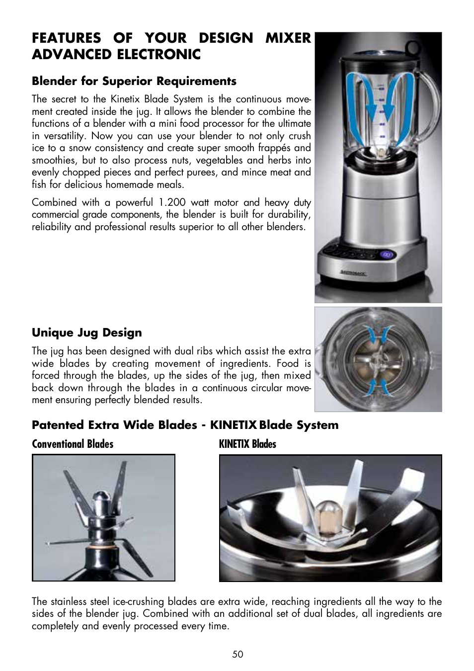 Features of your design mixer advanced electronic | Gastroback 41001 Design Mixer Advanced Electronic User Manual | Page 10 / 36