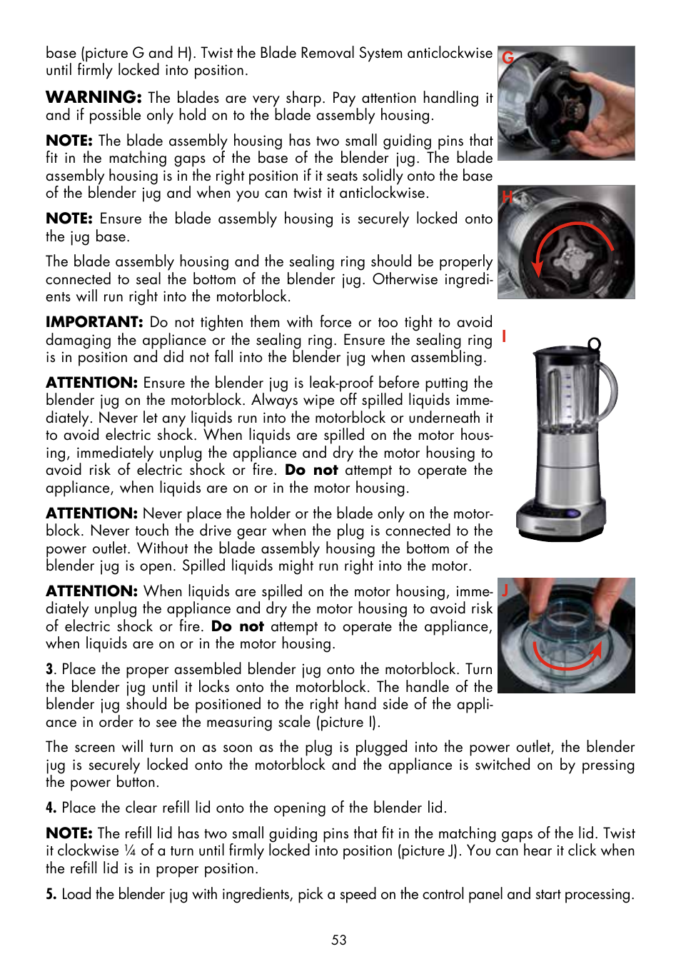 Gastroback 41001 Design Mixer Advanced Electronic User Manual | Page 13 / 36
