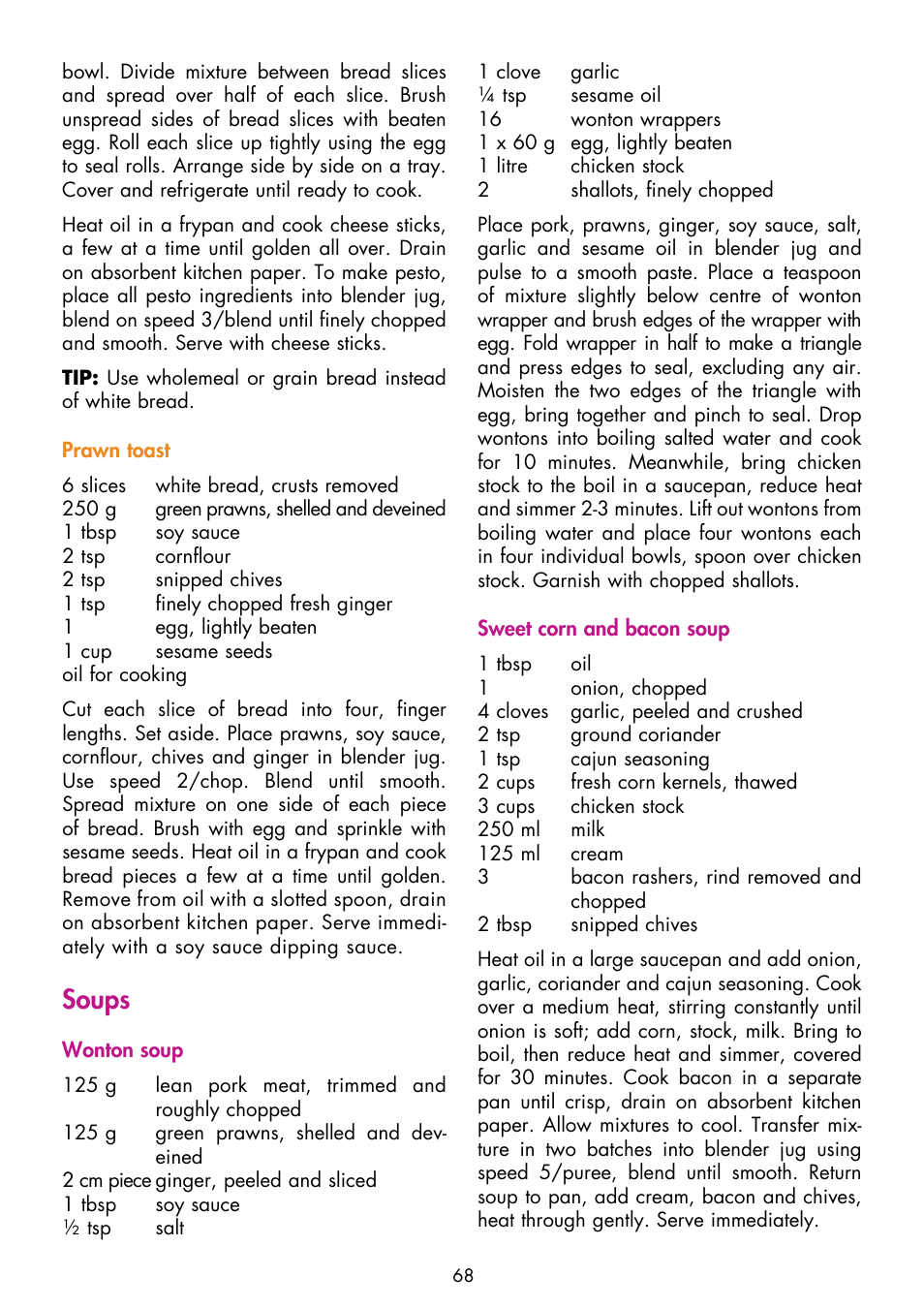 Soups | Gastroback 41001 Design Mixer Advanced Electronic User Manual | Page 28 / 36