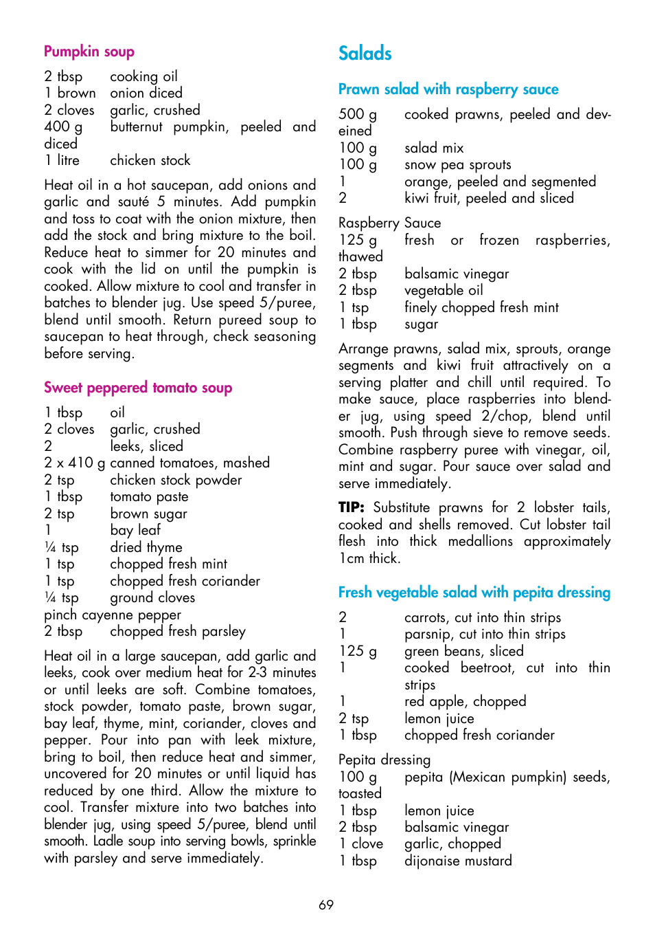 Salads | Gastroback 41001 Design Mixer Advanced Electronic User Manual | Page 29 / 36