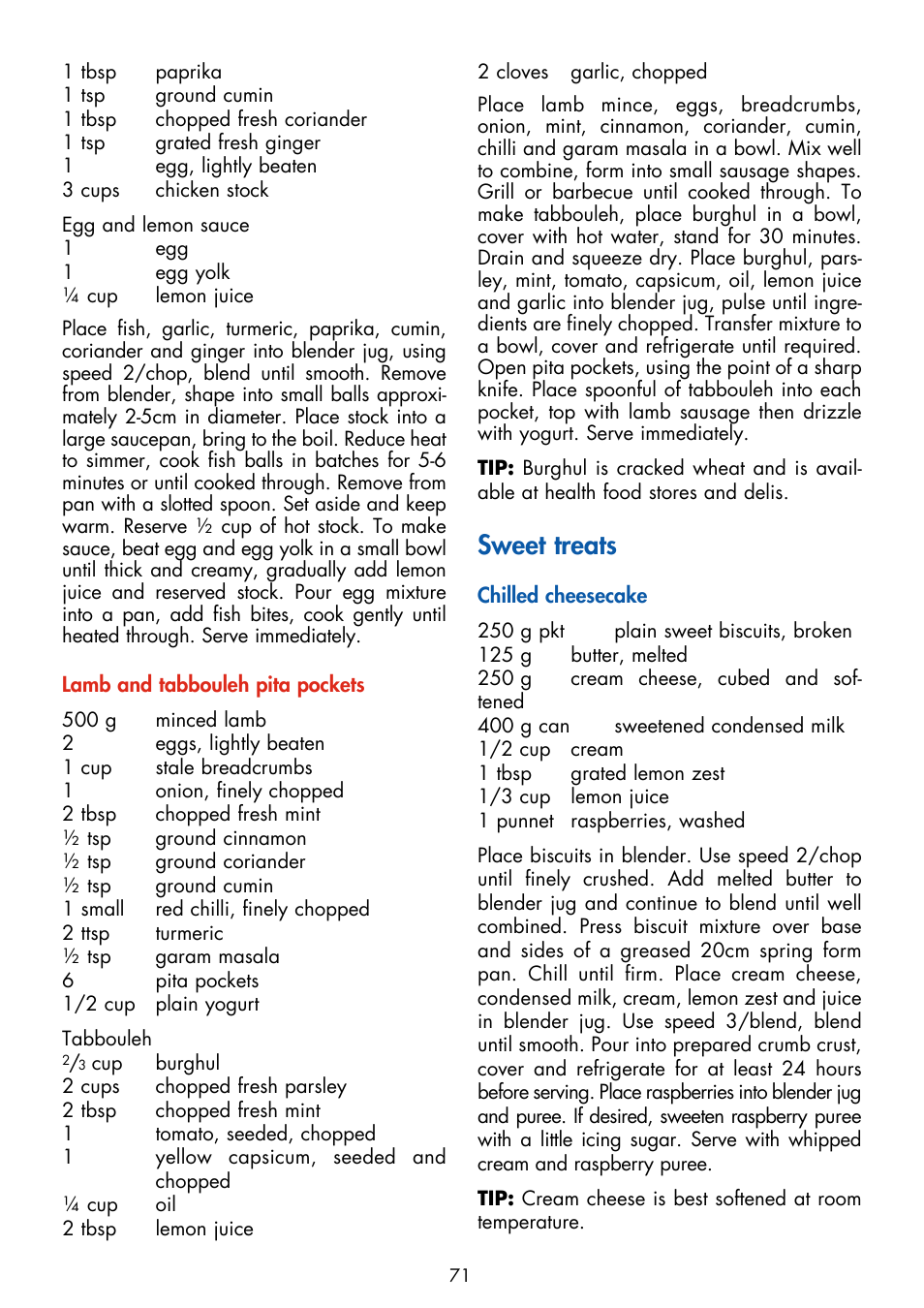 Sweet treats | Gastroback 41001 Design Mixer Advanced Electronic User Manual | Page 31 / 36
