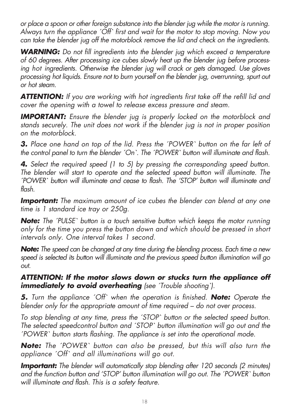 Gastroback 41000 Design Mixer Advanced User Manual | Page 18 / 44