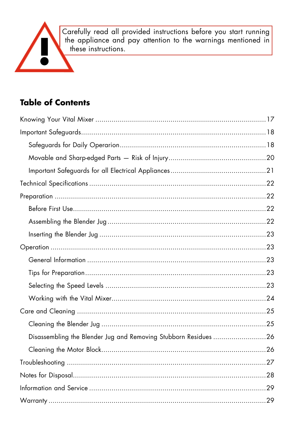 Gastroback 40998 Vital Mixer User Manual | Page 2 / 15