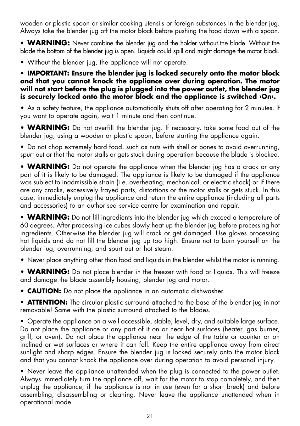 Gastroback 40998 Vital Mixer User Manual | Page 5 / 15