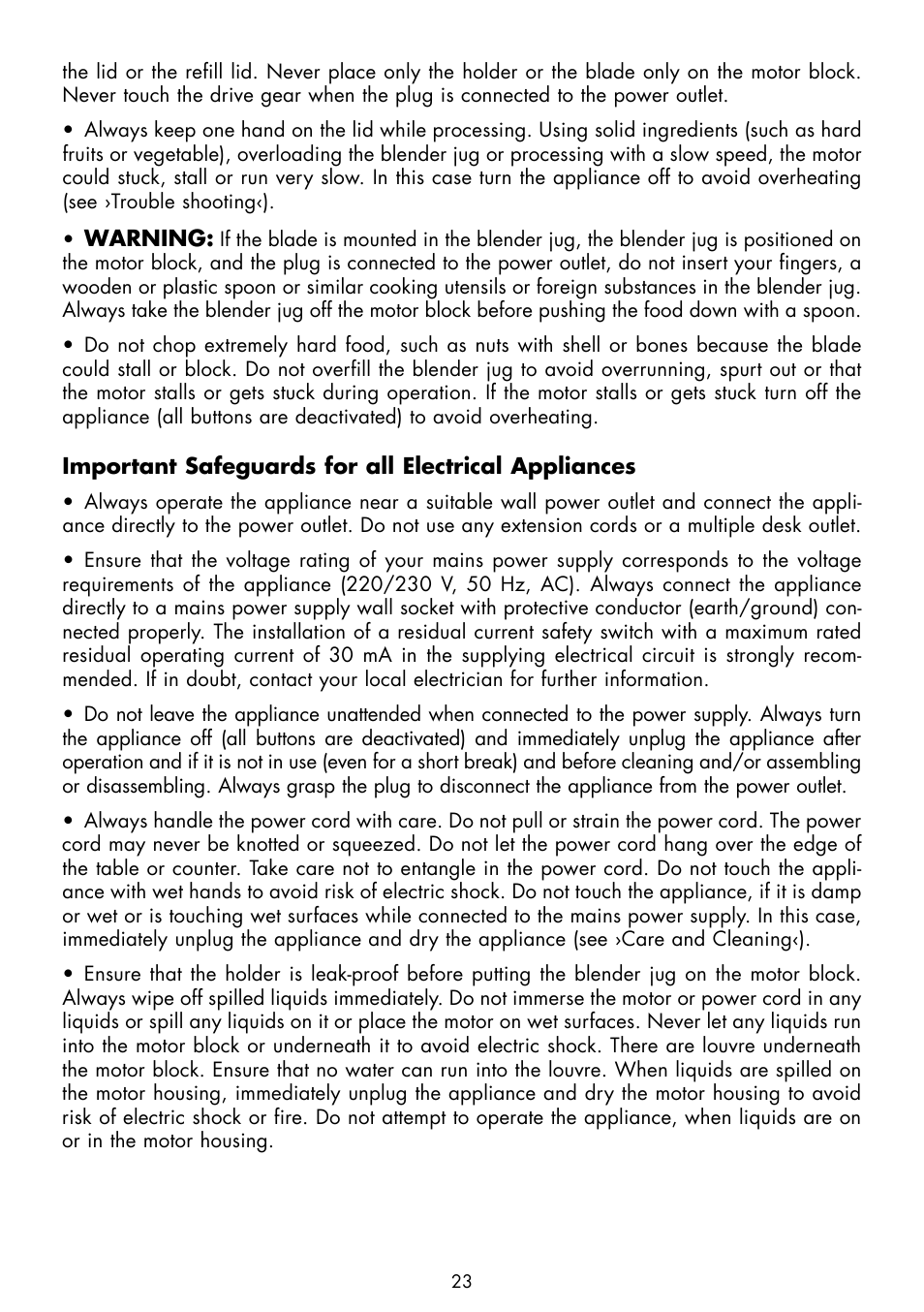 Gastroback 40998 Vital Mixer User Manual | Page 7 / 15