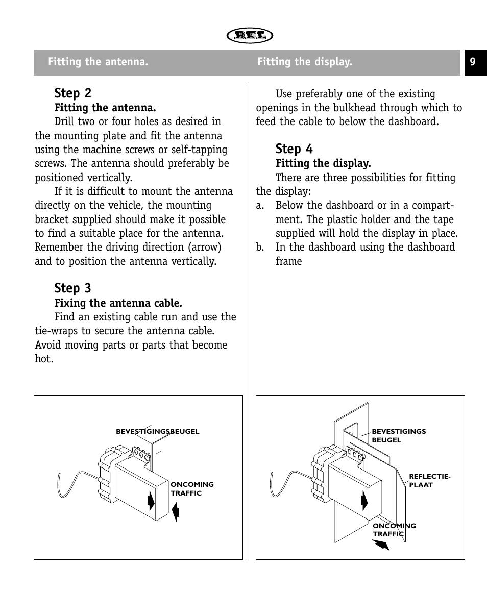 Step 2, Step 3, Step 4 | Beltronics 966R User Manual | Page 9 / 12