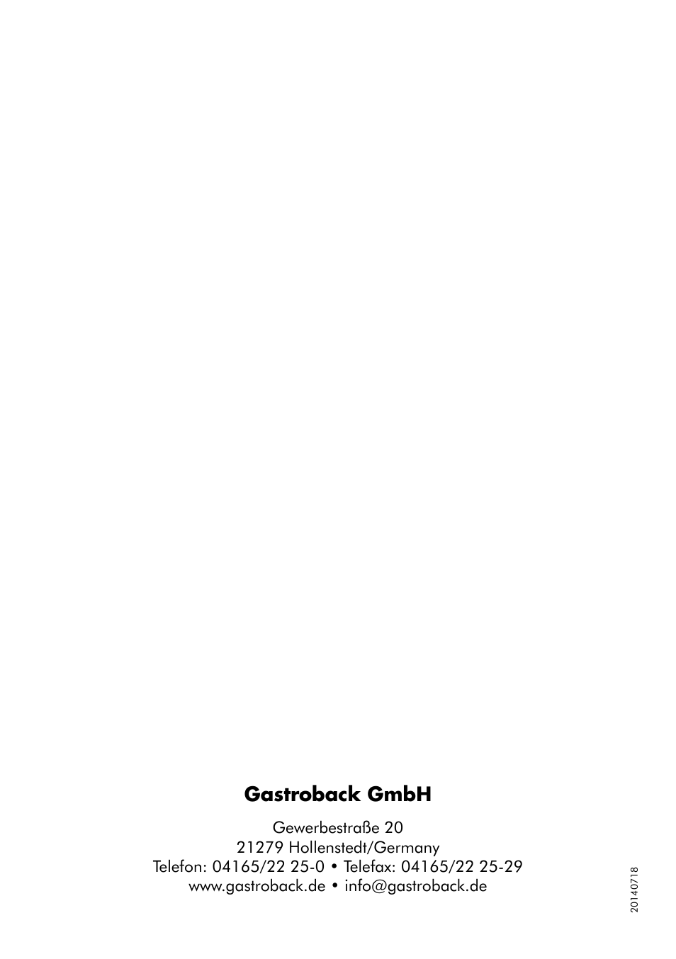 Gastroback gmbh | Gastroback 40898 Vital Mixer Basic User Manual | Page 16 / 16