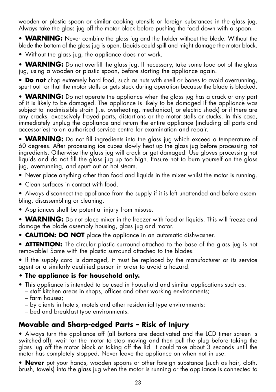 Gastroback 40898 Vital Mixer Basic User Manual | Page 7 / 16