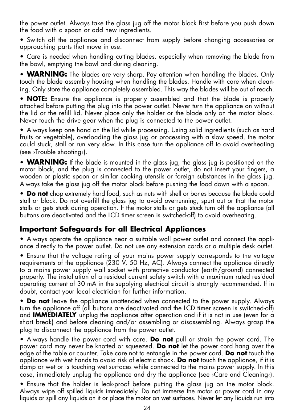 Gastroback 40898 Vital Mixer Basic User Manual | Page 8 / 16