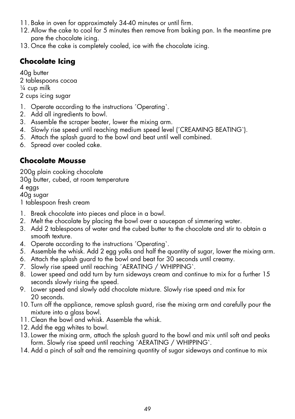 Gastroback 40979 Design Stand Mixer Advanced Pro User Manual | Page 21 / 24