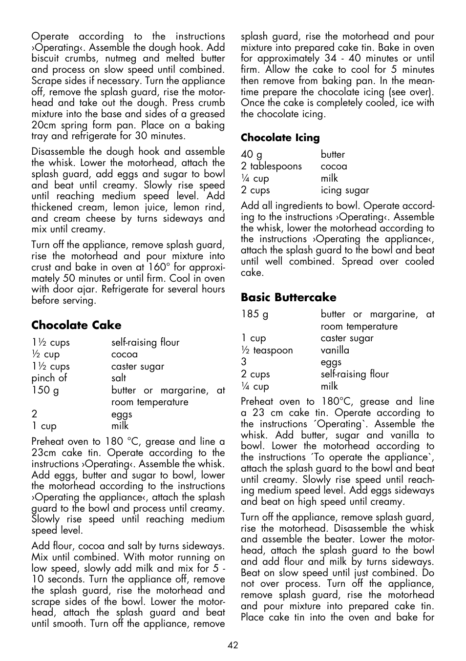 Gastroback 40969 Design Stand Mixer Advanced User Manual | Page 16 / 22