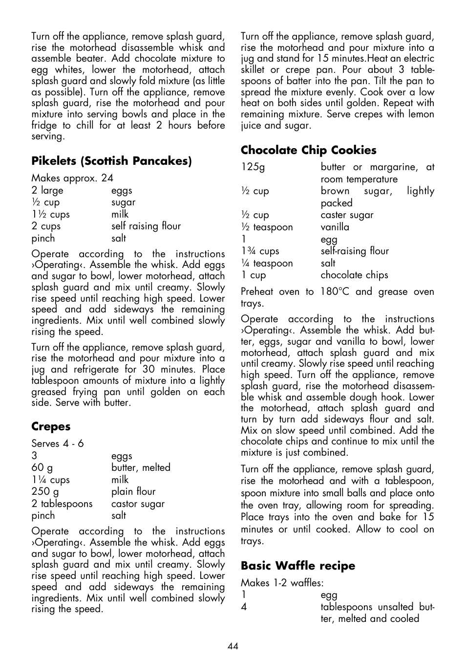 Gastroback 40969 Design Stand Mixer Advanced User Manual | Page 18 / 22