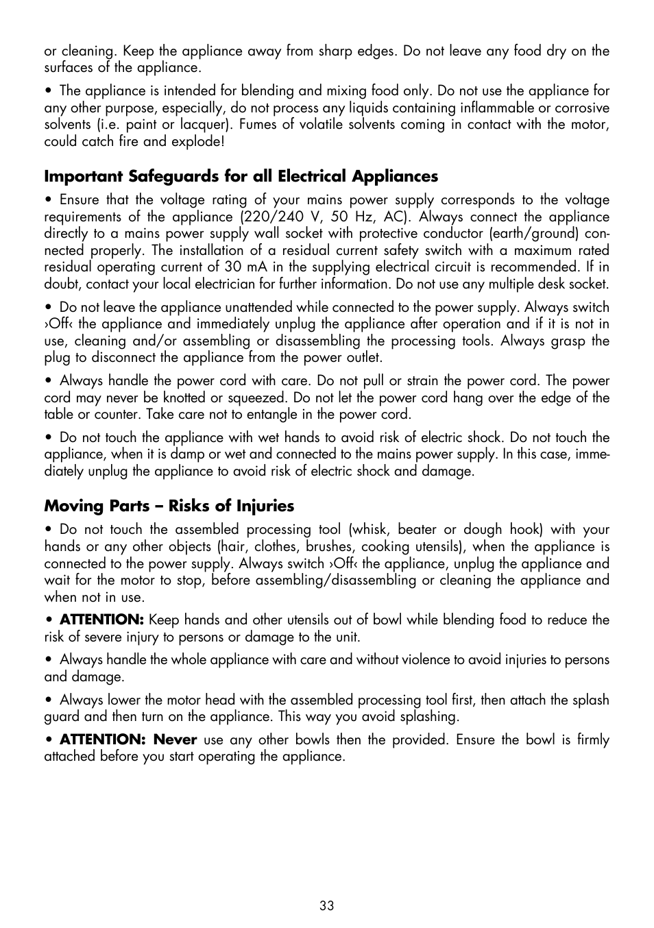 Gastroback 40969 Design Stand Mixer Advanced User Manual | Page 7 / 22
