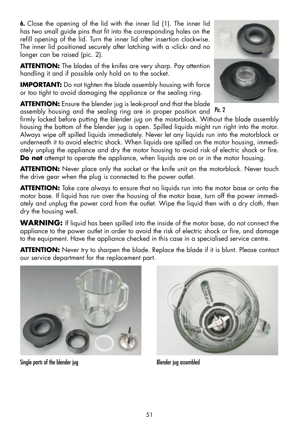 Gastroback 40986 Vital Mixer Pro User Manual | Page 11 / 36