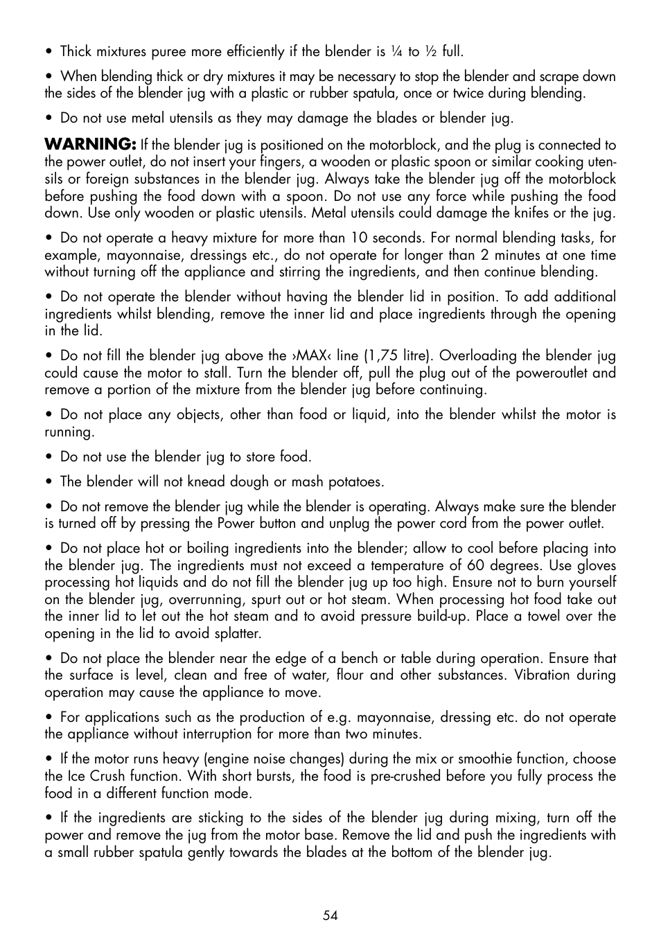 Gastroback 40986 Vital Mixer Pro User Manual | Page 14 / 36