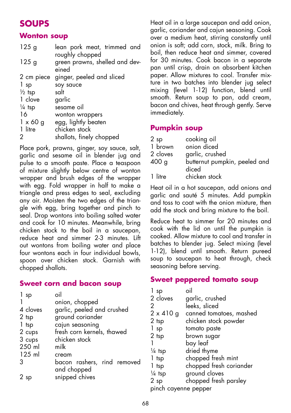 Soups | Gastroback 40986 Vital Mixer Pro User Manual | Page 28 / 36