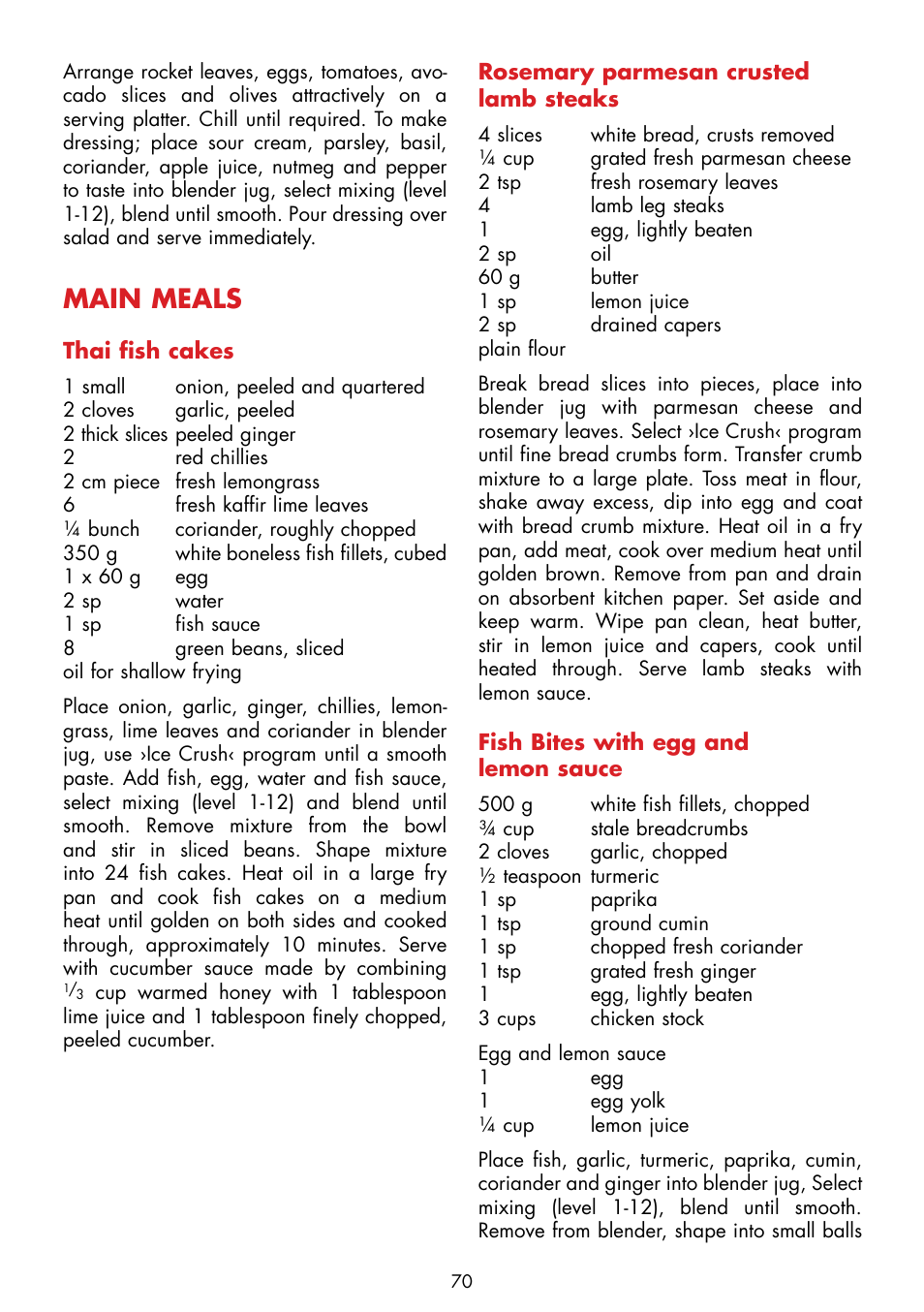 Main meals | Gastroback 40986 Vital Mixer Pro User Manual | Page 30 / 36