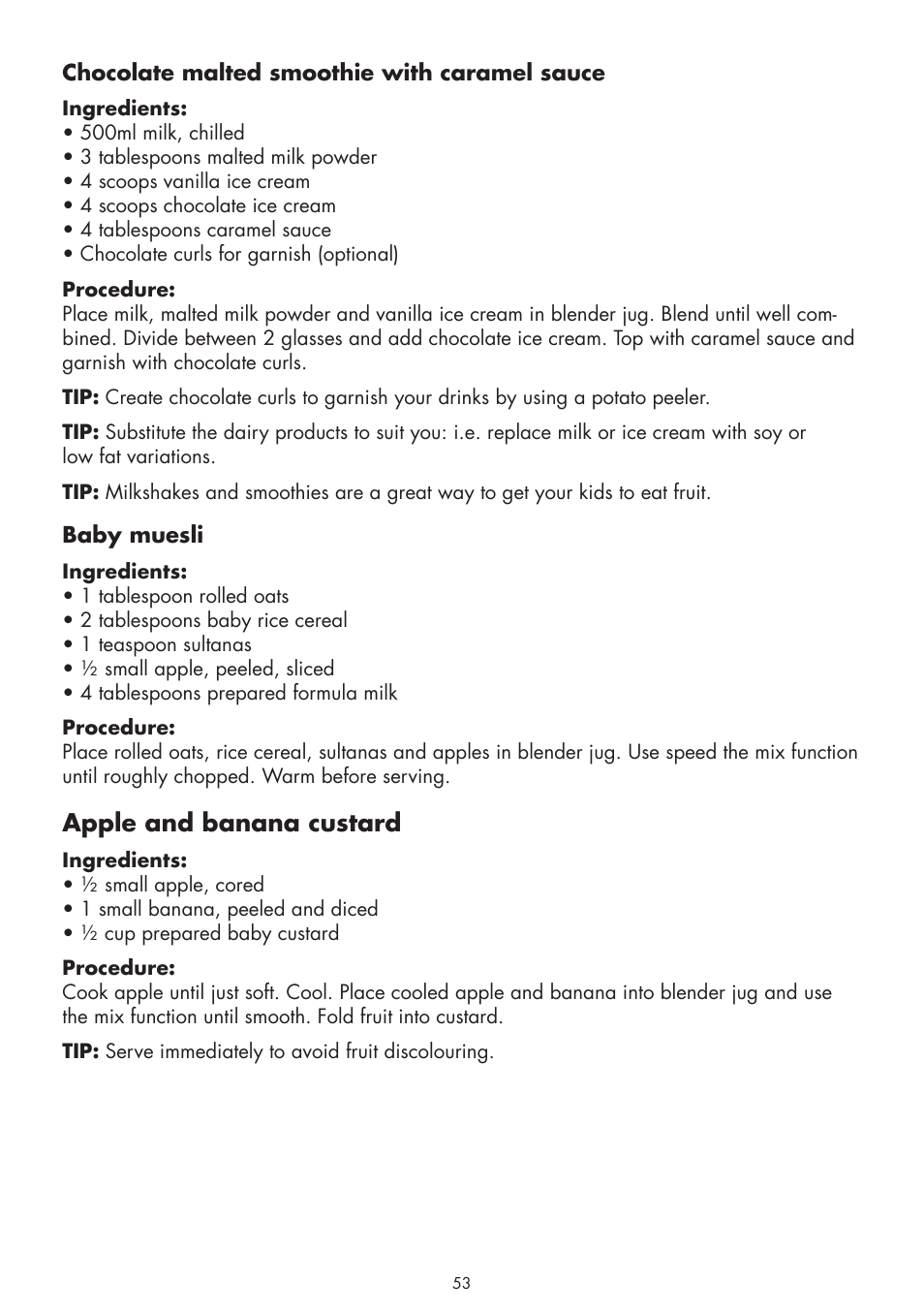 Apple and banana custard | Gastroback 41019 - Cook & Mix User Manual | Page 25 / 28