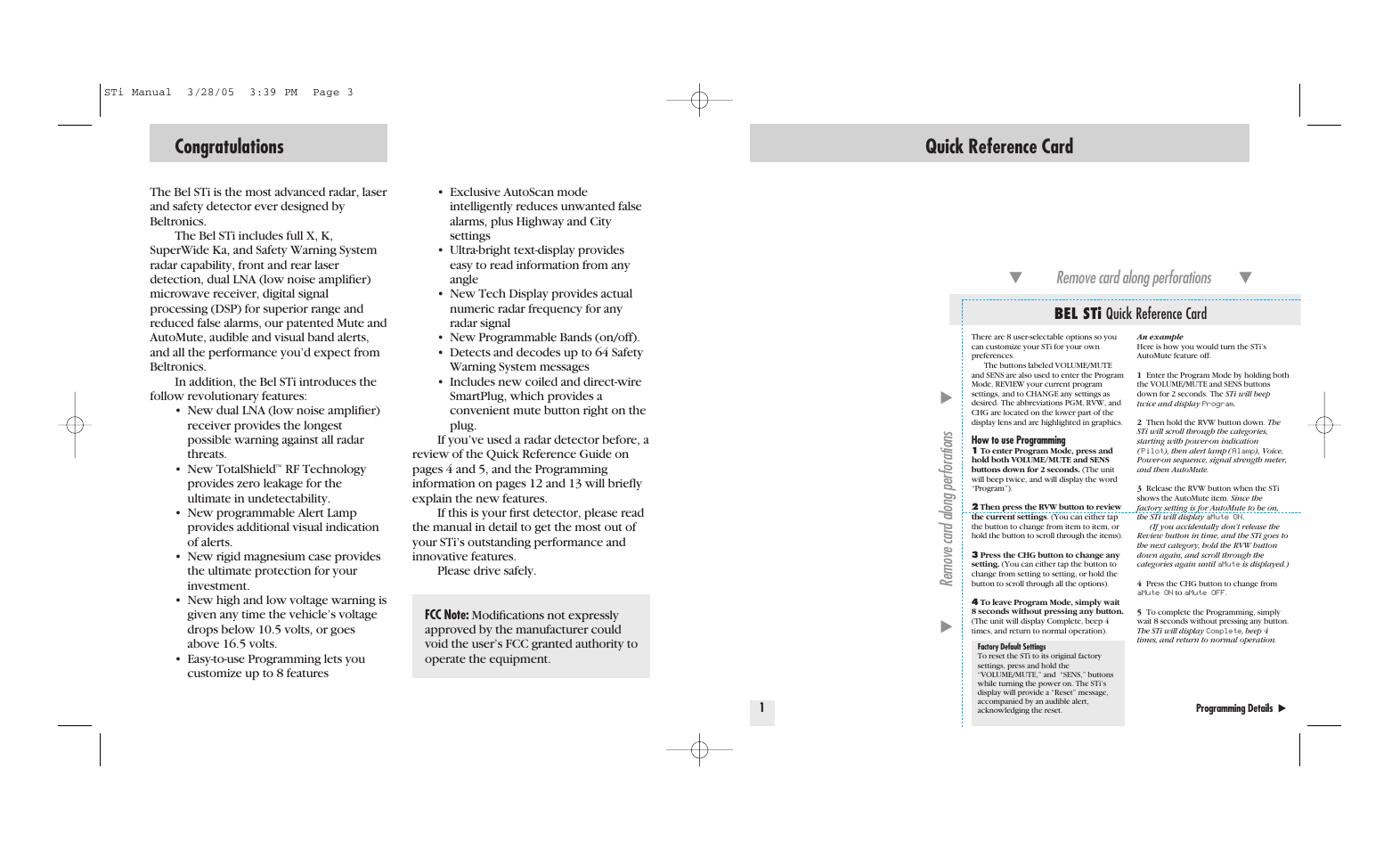Beltronics STi DRIVER User Manual | Page 2 / 16