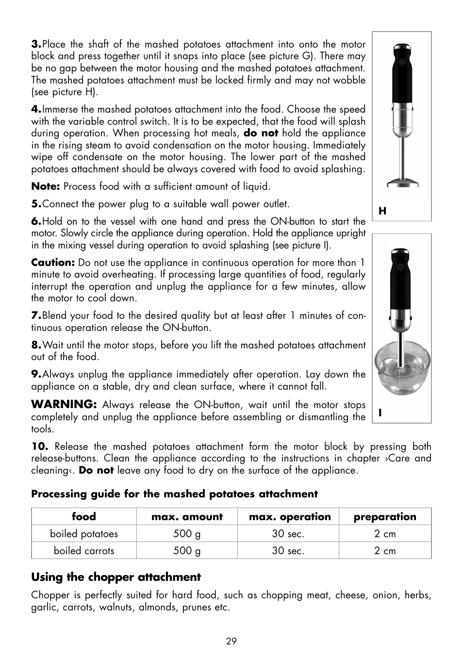 Gastroback 40975 Design Hand Blender Advanced Pro User Manual | Page 12 / 17