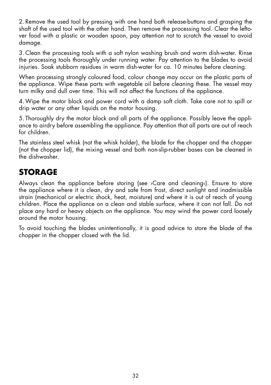 Storage | Gastroback 40975 Design Hand Blender Advanced Pro User Manual | Page 15 / 17