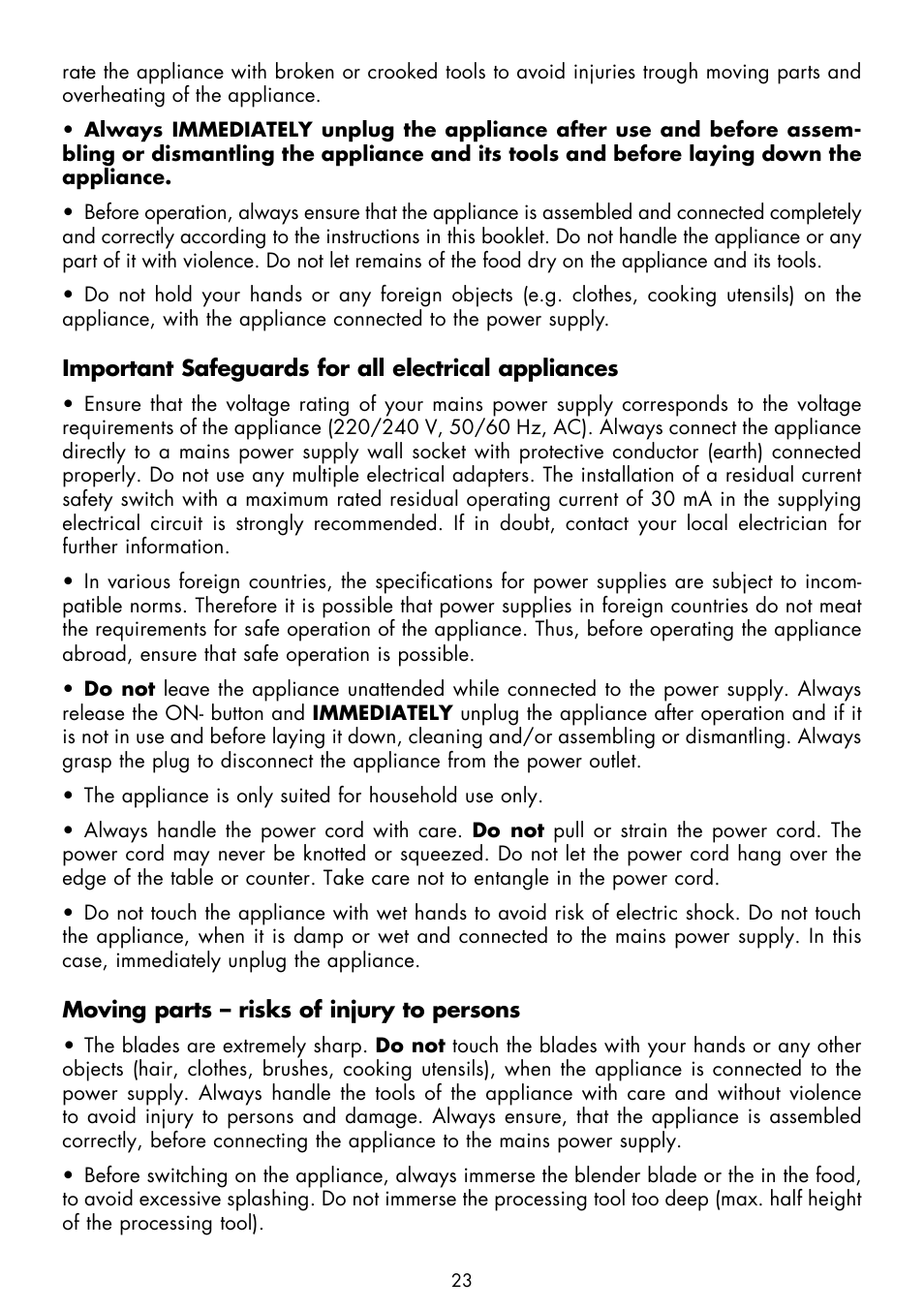 Gastroback 40974 Design Hand Blender Advanced User Manual | Page 7 / 14